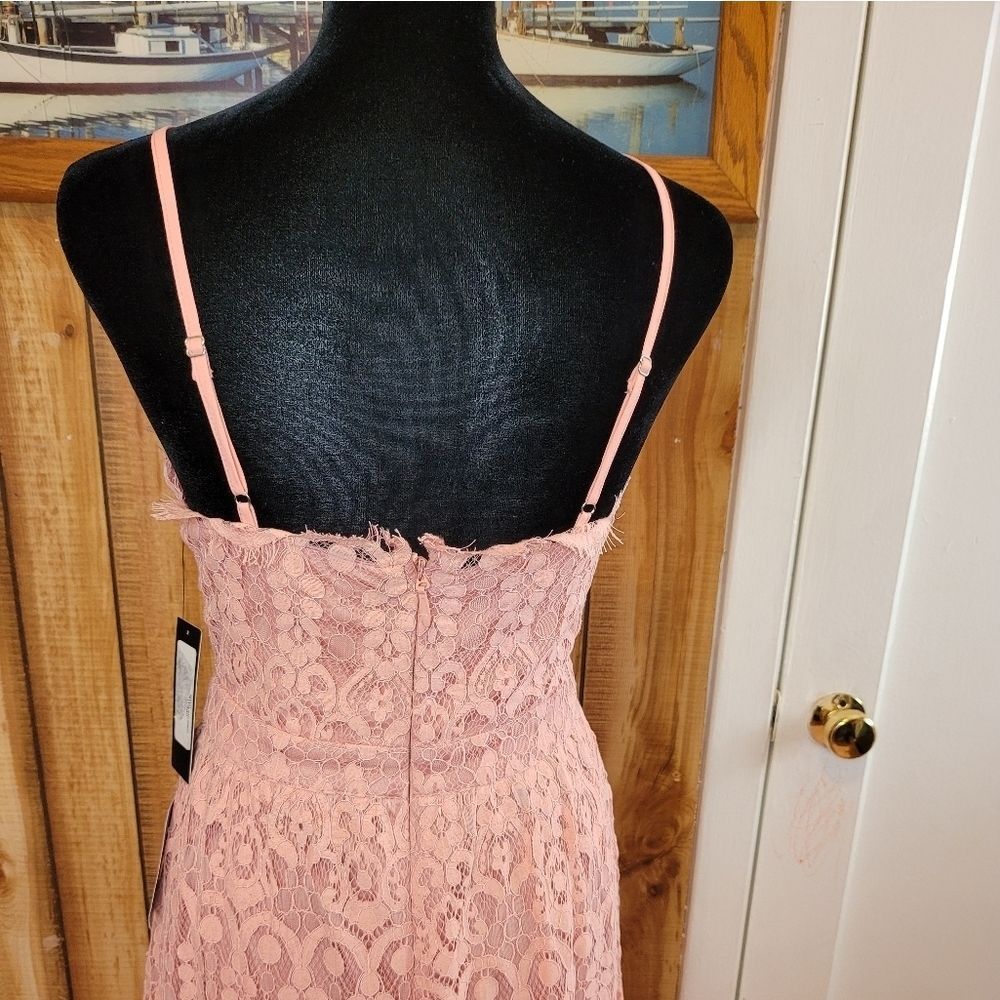 LULU'S Unending Love Blush Pink Lace Maxi Dress - Picture 8 of 13